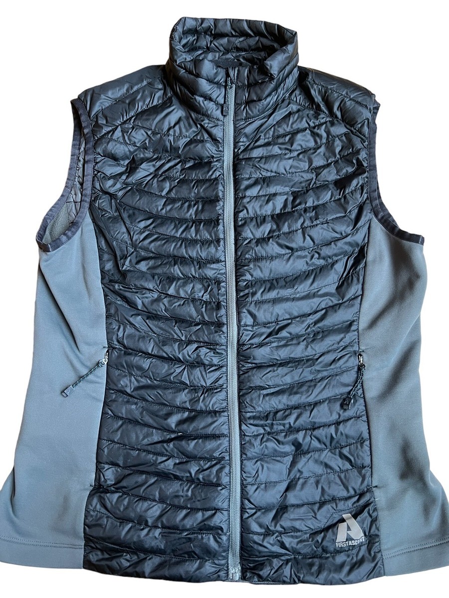 Eddie Bauer First Ascent Vest Womens Small Black Gray 800