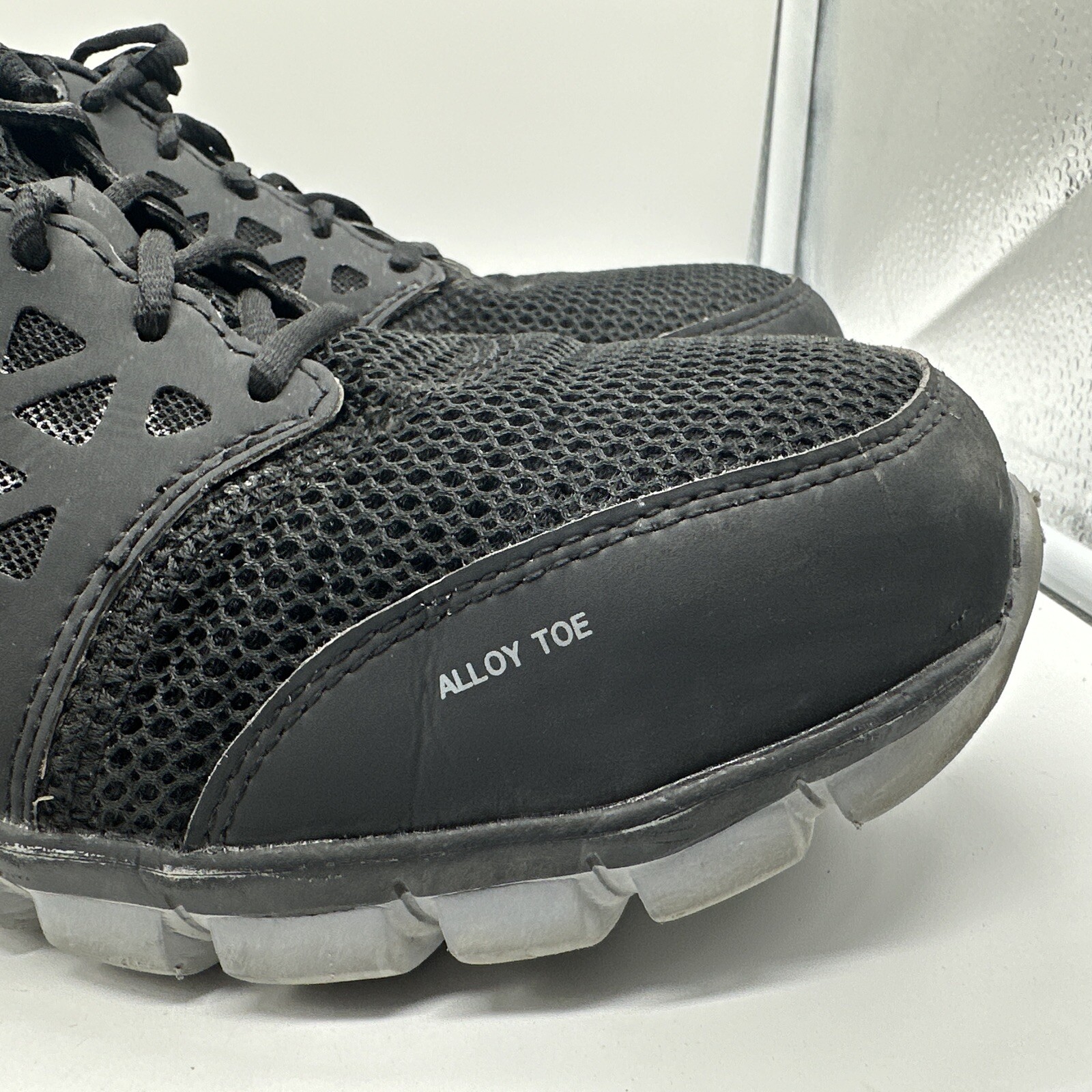 Reebok Sublite Black Cushion Work Slip Resistant Tennis Shoe Mens 10 Womens 12 thumbnail 3