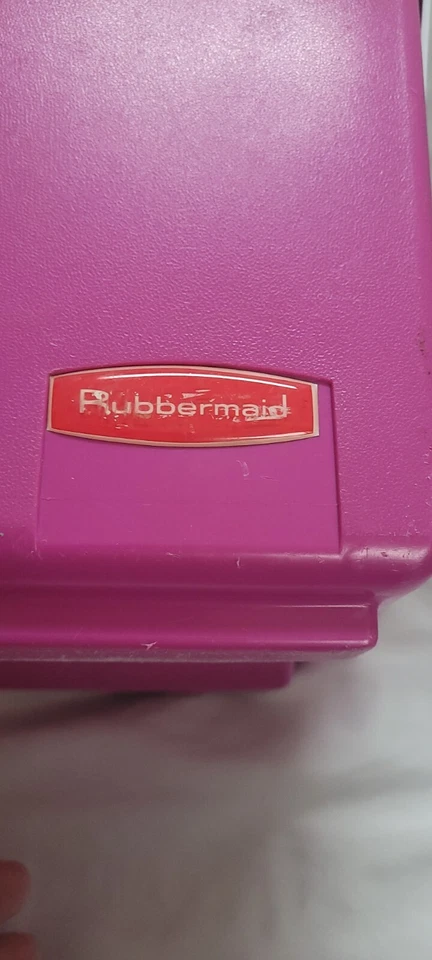 Mini lonchera refrigeradora retro años 90 Rubbermaid Sidekick rosa verde vintage Foto 2 de 4