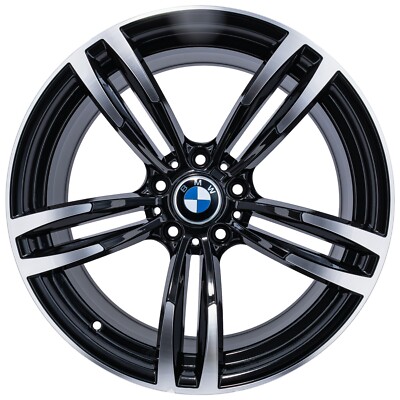BMW Styled Auto Rim 19 x 9.5 Black Machine Face 2pc. | eBay