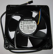 Papst 119 mm Cooling Fan - 29 V DC (16 - 30V) - 2200 RPM - 4119 N - Metal Body