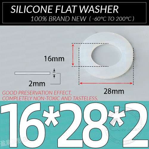 Flachdichtung Silikon Gummi-dichtung Schnurstärke 2MM Flach Dichtung Fittinge - Bild 105 von 117