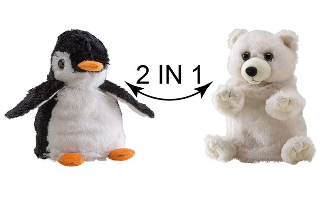 Wild Republic Switch A Rooz Plush Animal Polar Bear & Penguin Cookies & Cream | eBay