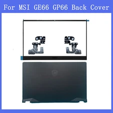 For MSI GP66 Vector Leopard MS-1541 1542 1543 Top Back Cover+ Bezel Hinges Black