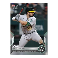 Topps Now Shea Langeliers 724 Oakland Athletics PR 845