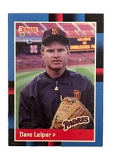 Excellent: Vintage 1988 Donruss Dave Leiper San Diego Padres Trading Card