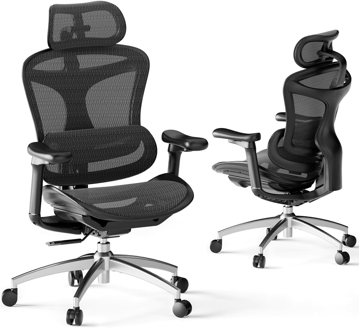 Ergonomic Office Chair with Ultra Soft 3D Armrests, Dynamic Lumbar Support-image