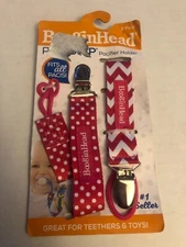 BooginHead Pacifier Holder Baby Binkie Paci Tether Toy Clip Pacigrip 2 Pack New