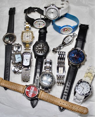Lot of 14 Fossil, Coca-Cola, Relic, Anne Klein, + Watches Some Bracelet, w/Date