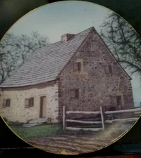  Plate, Hans Herr House, 23k %Gold Trim ,T.F.Hermansader, #413,Handpainted