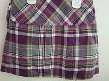 Janie and Jack City Museum 6 Purple Plaid Pleated Skirt fully lined fall