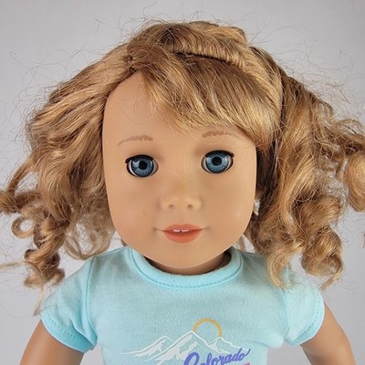 American Girl Courtney Moore 18 Inch Doll 1980s Historical Meet Outfit Pierced
