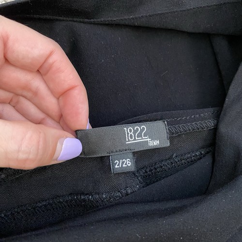 1822 Denim ausgefranster Saum Crop Umstandsjeans schwarz 2 / 26 - Bild 2 von 5
