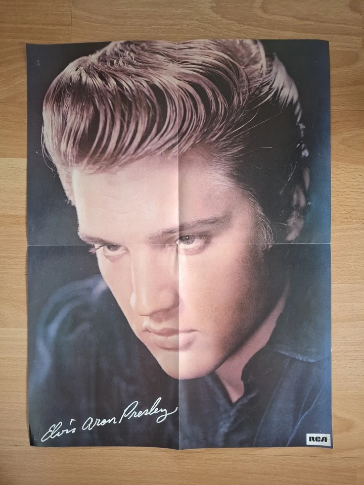 Elvis Presley RCA Records Promotional Poster Vintage Circa 1980’s Memorabilia - Image 1 of 1