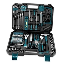  Home Tool Kit 257-PCs - Household Basic Repair Tool Set for Men Women - Blue