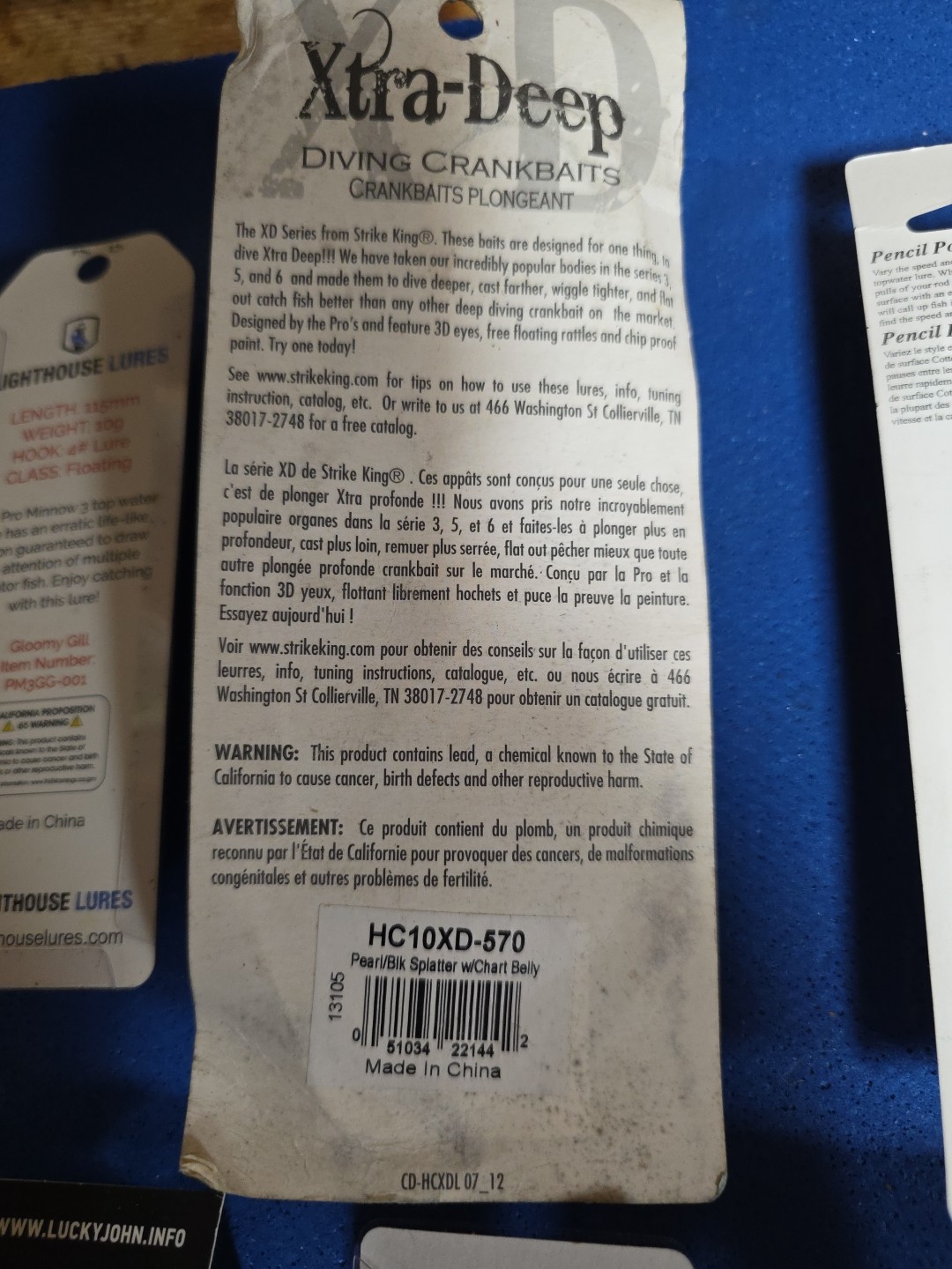 10 MISC Crankbait Fishing Lure Lot. Strike King, Rebel, Cotton Cordell, KVD. Nos - Image 9