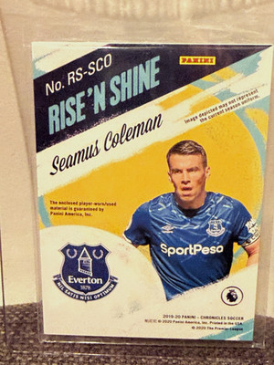 Panini Chronicles Soccer 2019-20 Seamus Coleman Rise 'N Shine RS-SCO Everton