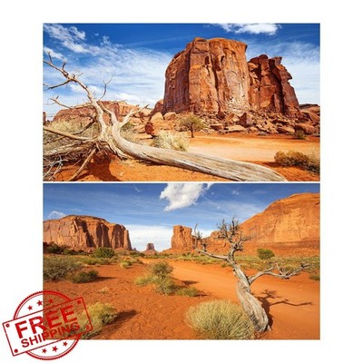 Riivvdise 2pk Reptile Tank Background 30x18in Red Brown