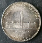 1939 Canada $1 Silver Dollar