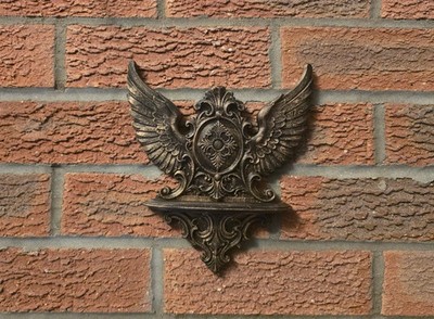 Gothic Geflügelte Fleur-de-Lis Wanddeko Wandtattoo
