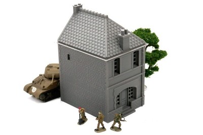 Normandy Row Cottage TS10 - French Town V4 - 3D Printed Miniature Wargaming Terr