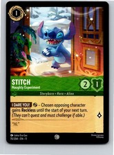 Disney Lorcana Stitch - Naughty Experiment 70/204 Winterspell Free Shipping 