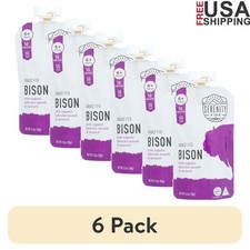 Grass Fed Bison Baby Food Puree W/ Kabocha Squash Spinach Stage 2 Pouch 6 Pack