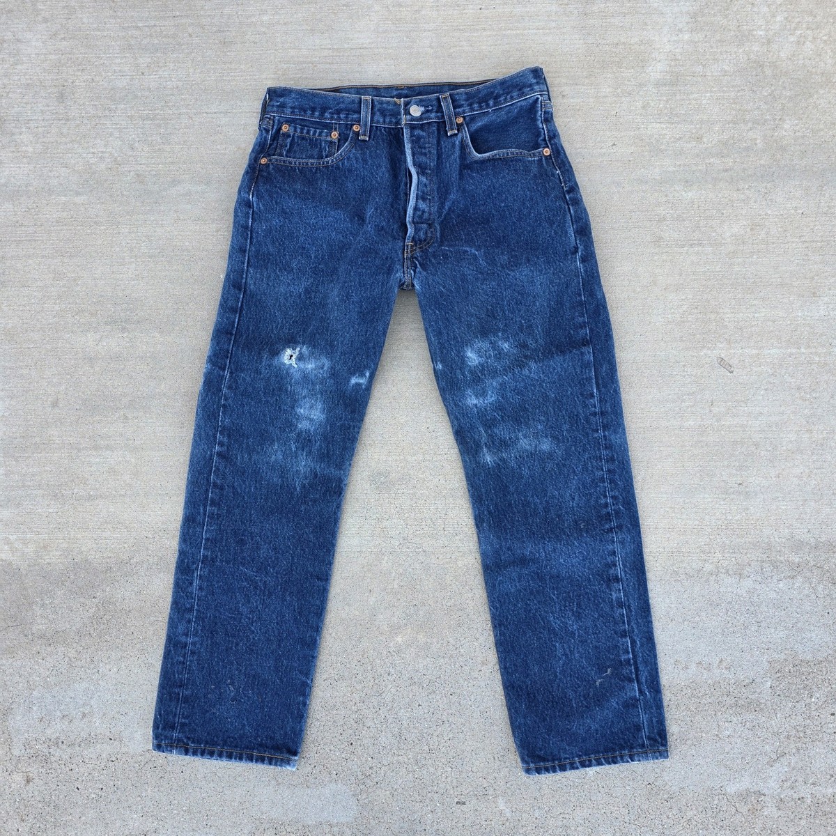VTG 90s Y2K Levi's 501 XX Button Fly Jeans Men's 33x30 *Distressed