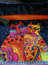 Purse Laural Burch Wild Cats Shoulder Bag Purse Pockets Zipper Closure.