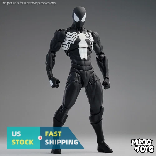 MESS TOYS Black Suit Neighbor Spider-Man Symbiote 1/12 Action Figure US STOCK - product listing photo