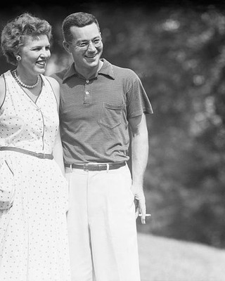 Golfer Billy Joe Patton with Unidentified Woman Historic Old Photo