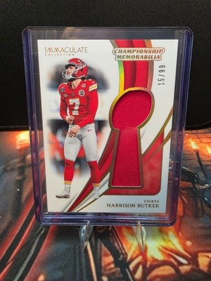 2024 Immaculate Collection #CM-HBR Harrison Butker Championship Memorabilia #/99