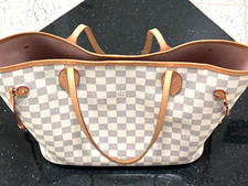 Louis Vuitton Neverfull MM Shopper, 🌺Damier Azur, gek. 2024