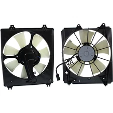 Set of 2 Cooling Fan Assemblies  Driver & Passenger Side Left Right for TL Pair