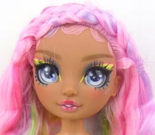 Rainbow High Sparkle & Shine Rosetta Nude Fashion Doll Pastel Rainbow Hair New