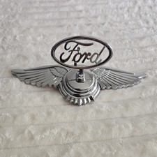 Chrome Wing Hood Ornament Emblem Abs Metal Logo Decorative Badge Ford
