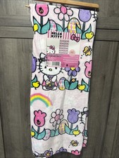 New Hello Kitty Spring Floral & Easter Basket 50" x 70" Throw Blanket On Hanger