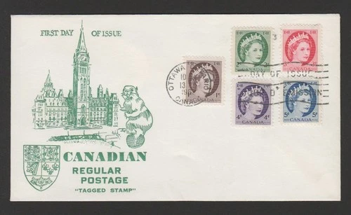 Canada 1962 QEII phosphor issue tagged FDC - attractive cachet