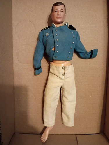 1964 GI Joe Brown Hair Patent Pending Hong Kong® Outfit Missing Hands & 1 Foot