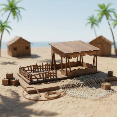 3D Baukasten Eigenbau Montage Miniatur Villa Modell einfach zu montieren