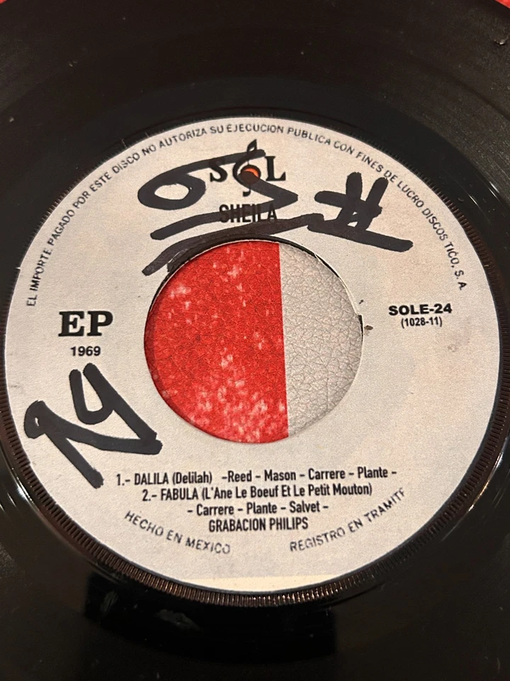 SHEILA Dalila +3 1969 MEXICO 7" EP Chanson - Image 3 of 4