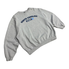Vintage Team Nike North Carolina Tar Heels Gray Crewneck Sweatshirt Size 2XL