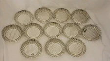 Set of 12 Mini Individual Pie Tart Quiche Pans 3 in Fluted Tin Baking Cooking