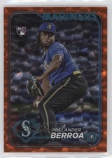 2024 Topps Series 1 Orange Crackle Foil 215/299 Prelander Berroa #36 10y3