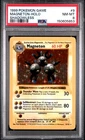 1999 POKEMON BASE SET SHADOWLESS #9 MAGNETON-HOLO PSA 8