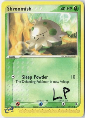 Shroomish 69/109 Common Ruby & Sapphire Pokemon Lightly Played