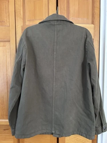 Topman Mens L Olive Green Utility Overshirt Jacket Military Large image 4