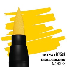 AK-RCM004 AK Interactive Real Colors Markers Yellow RAL 1003 6 Pack 