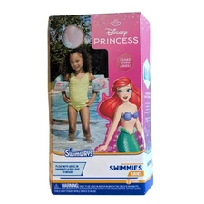 SwimWays Disney Princess Ariel Swimmies Arm Floaties for Kids Ages 3-5 Brand New