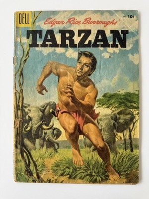 Edgar Rice Burroughs' Tarzan #69 (Dell Comics June 1955) Jane Vintage Silver Age